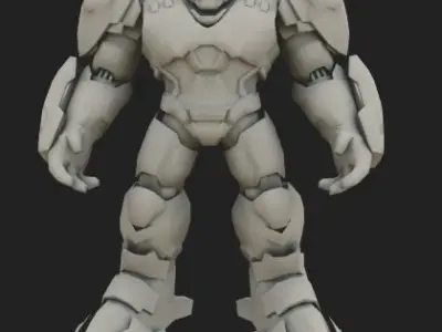 Iron Man Mark 44 - Hulkbuster Armor 3D model 3D model