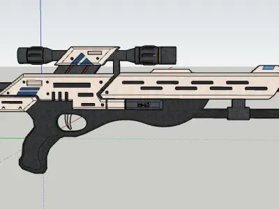 M-97 Viper Low-poly 3D model