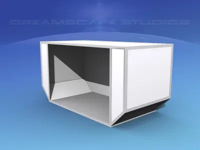 IATA 6B Air Cargo Container Low-poly 3D model
