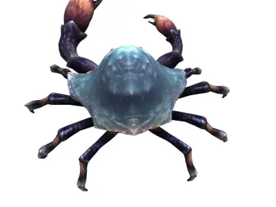 Rigged Crab 3D model