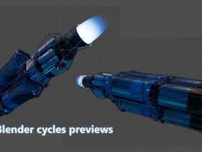 Space tanker Model Low-poly 3D model