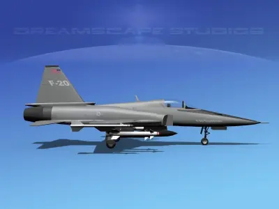 Northrop F-20 Tigershark V13 3D model