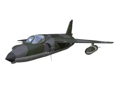 Folland gnat F1 3D model