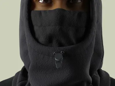 Military Balaclava fleece 3D model