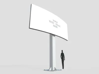 Billboard M3 Low-poly 3D model