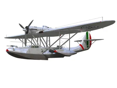 CANT Z501 Gabbiano 3D model