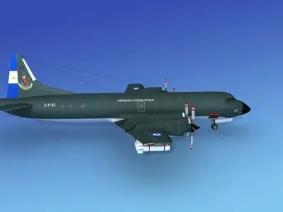 Lockheed P-3 Orion Argentina 3D model