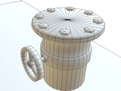 Fuel Tank Low Poly Model Low-poly 3D model