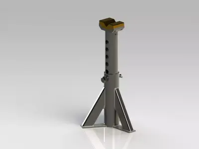 Axle Support Free 3D model