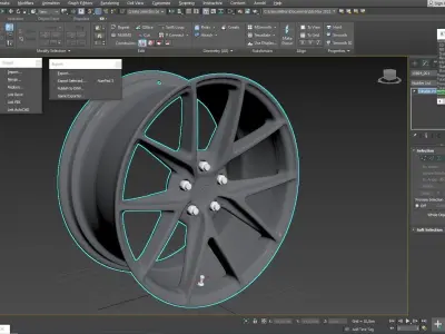 Niche Misano Wheel Matte Anthracite 3D model