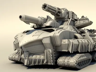 Legendary tank 3D print model
