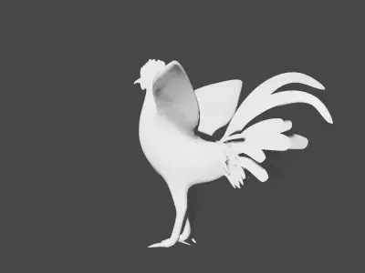 rooster free Low-poly 3D model