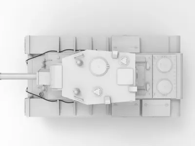 KV-2 tank USSR 3D model