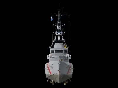 Stan Patrol Boat Low-poly 3D model