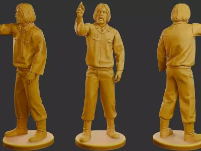 Czechoslovakian firefighter 90s 014 3D print model