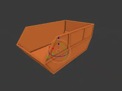 Rubbish Container Lowpoly Low-poly 3D model