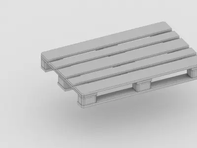 Wood Pallet Free 3D model