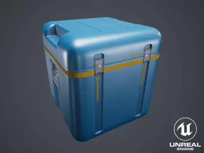 Animated Military Case 09 Low-poly 3D model