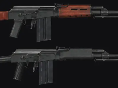 Valmet M78 Low-poly 3D model
