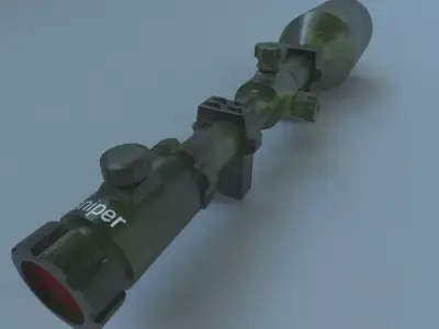 sniper telescopic Free 3D model