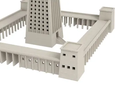 3D Lighthouse of Alexandria 3D model