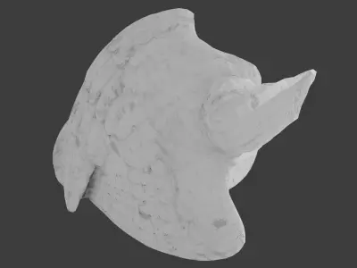 Eagle Statue Low-poly 3D model