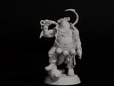 sharkman 3D print model
