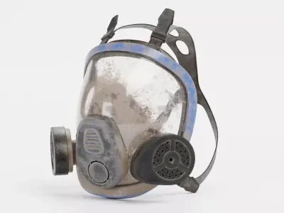 -Gas Mask - Dirty- 3D model