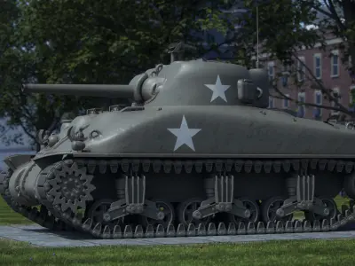 M4A1 Sherman 3D model