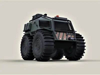 SHERP Ultimate survival machine for zombie apocalypses 3D model