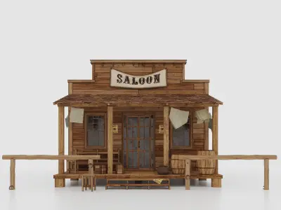 Wild West Saloon 3D model