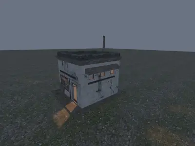 Generator Shed Free low-poly 3D model