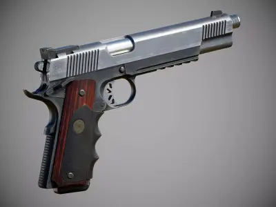 Custom 1911 - FPS Weapon Asset Low-poly 3D model