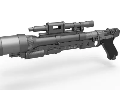 Ion Launcher Blaster A-180 from Star Wars 3D model