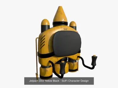 10 Jetpacks D Collection - SciFi Character Design 