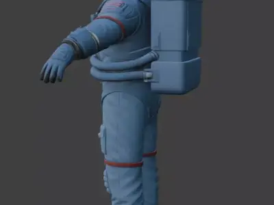 Realistic Astronaut Space Suit 3D model purchase