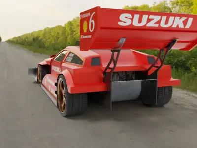 Suzuki Escudo Grand Vitara Low-Poly 3D Model Free low-poly 3D model