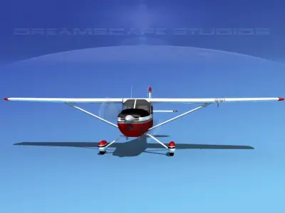 Cessna 170 Forest Service 3D model