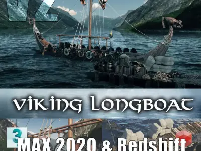 TKs Viking Longboat V2 3D model