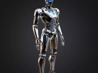 Robot character 3D model shop