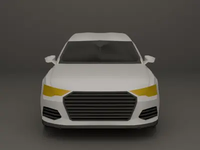 Low Poly Sports Car 2 Free low-poly 3D model