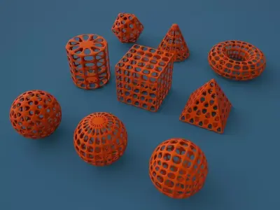 Standard geometric primitives 3D print model