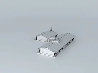 LDS. Bermejillo Meeting Center, Durango, Mexico. Free 3D model