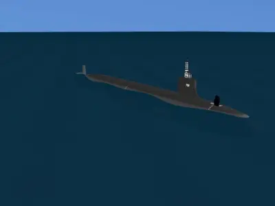 Virginia Class SSGN 792 USS Vermont 3D model