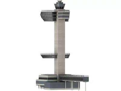 JFK Control Tower 3D model