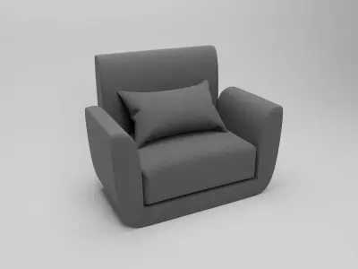 One place couch sofa Free 3D model