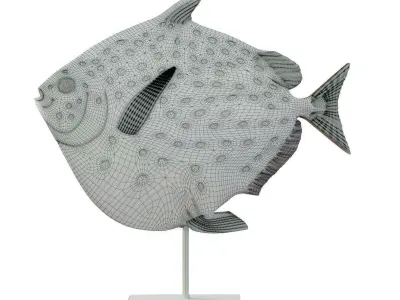 Deco Figurine Moonfish Big 3D model