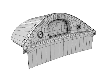 Racepak Dragster fiber dash Low-poly 3D model