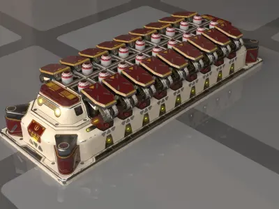 Imperial SX Sparrow Missile Pod 3D model