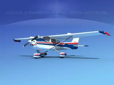 Cessna 172 Skyhawk STOL V01 3D model